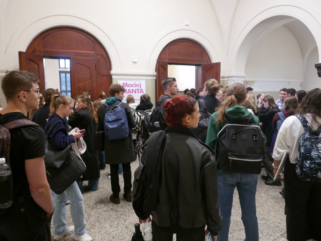 W oczekiwaniu na wykład na Politechnice Wrocławskiej