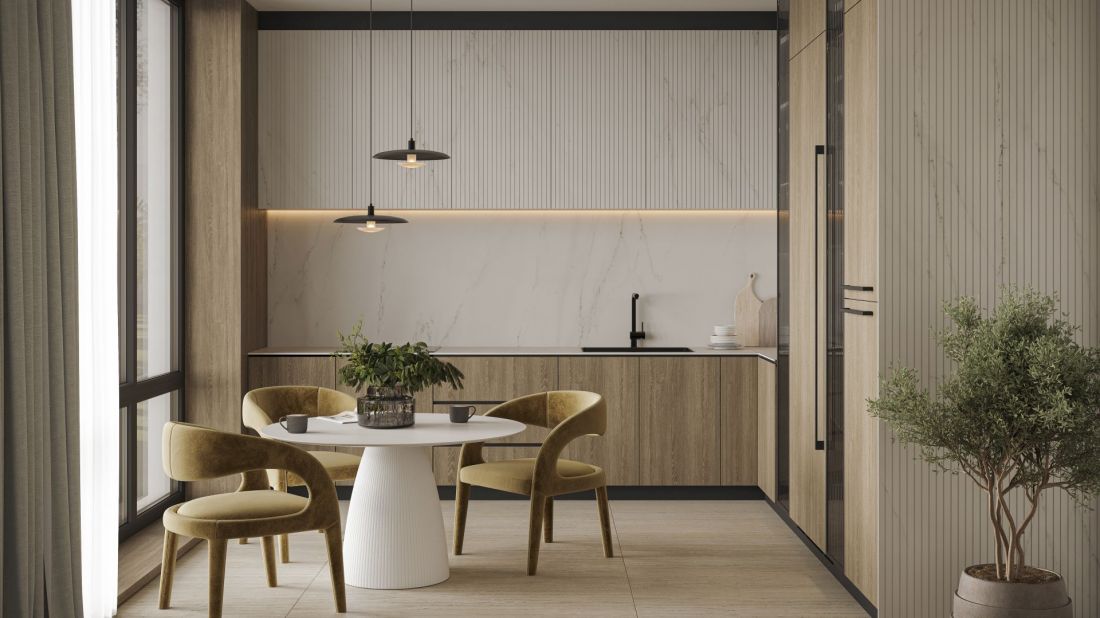 Dekton Ukiyo, pierwsza kolekcja ryflowanych okładzin projektu Claudii Afshar