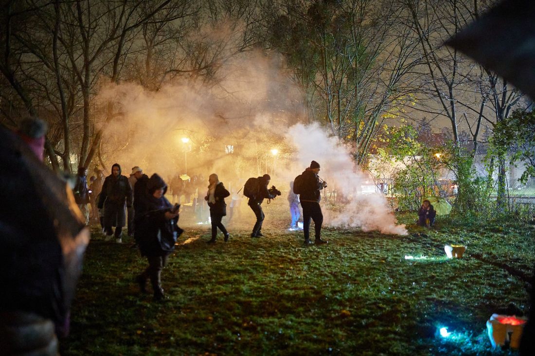 Praca Magdaleny Franczak „Podżycie” budowała nastrój parą