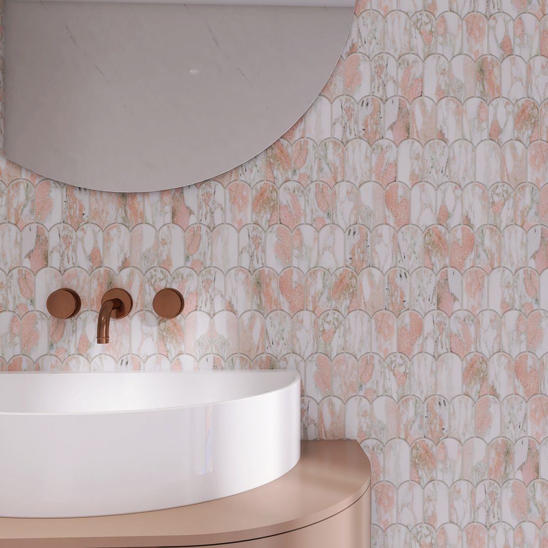 Kolekcja mozaik kamiennych Marble Rose