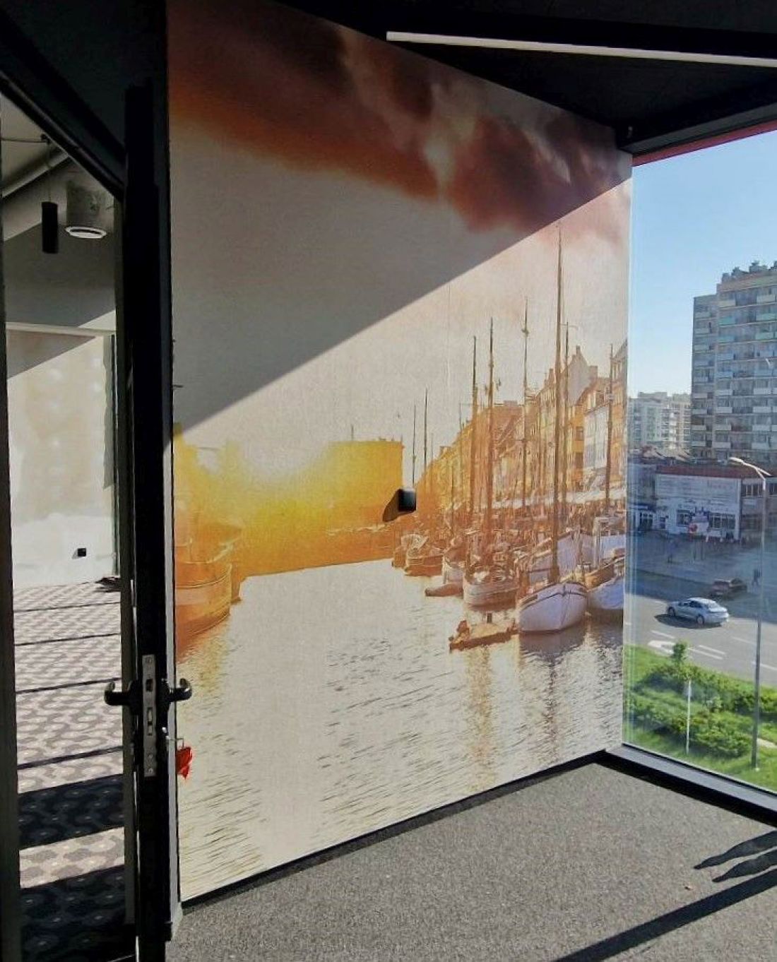 Akustyczny filc Fovere z dekoracyjnym nadrukiem