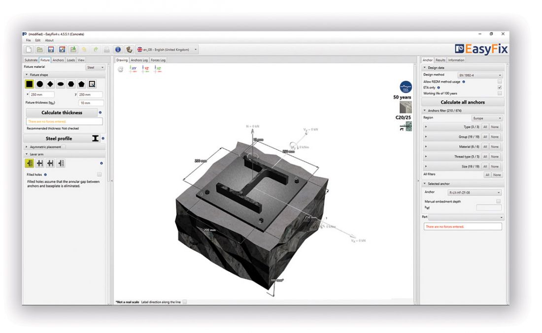 EasyFix – nowatorska aplikacja do projektowania zamocowań od Rawlplug