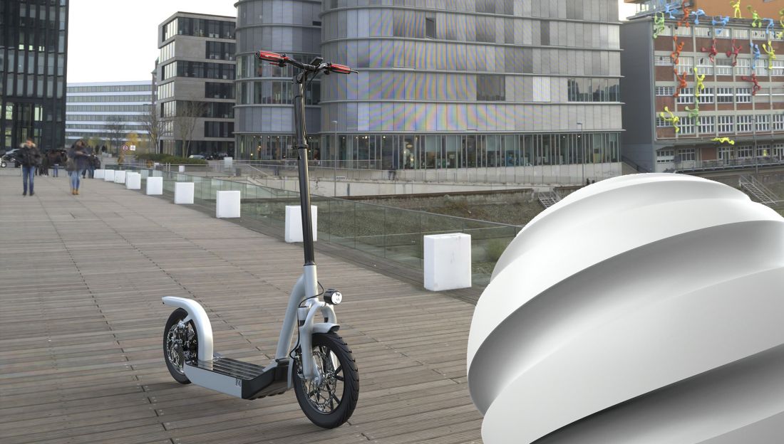 Realistyczny projekt hulajnogi elektrycznej