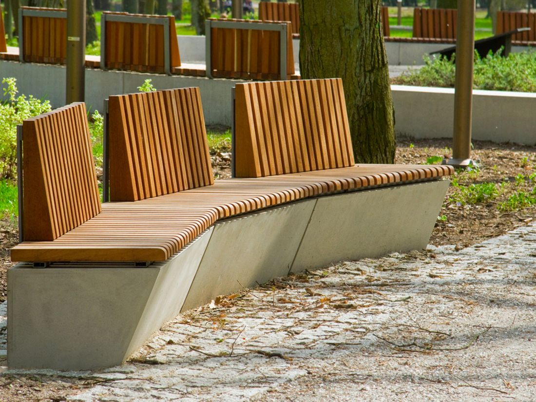 Siedziska z betonu architektonicznego