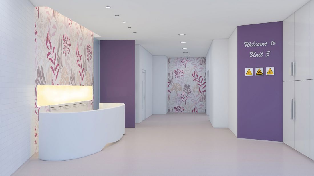 Podłoga - Altro Suprema Ściany - Altro Whiterock White i Altro Whiterock Digiclad