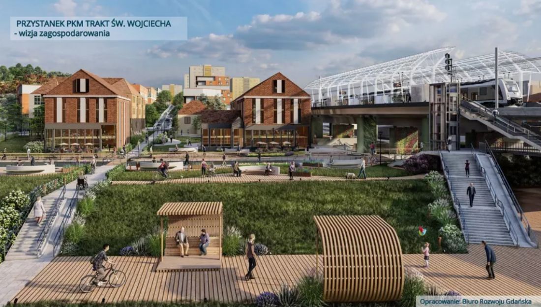 Tak według BRG mogłaby wyglądać okolica przystanku Trakt św. Wojciecha