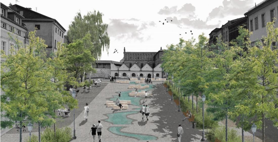 Ogrody krakowskiej bohemy. Rewitalizacja fragmentu dzielnicy Kazimierz w Krakowie wraz z projektem systemu zielonej infrastruktury