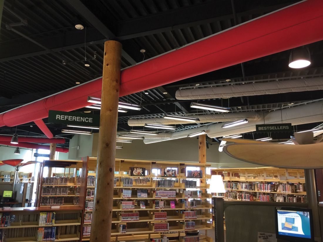 Elastyczne projektowanie - nawiewniki w bibliotece