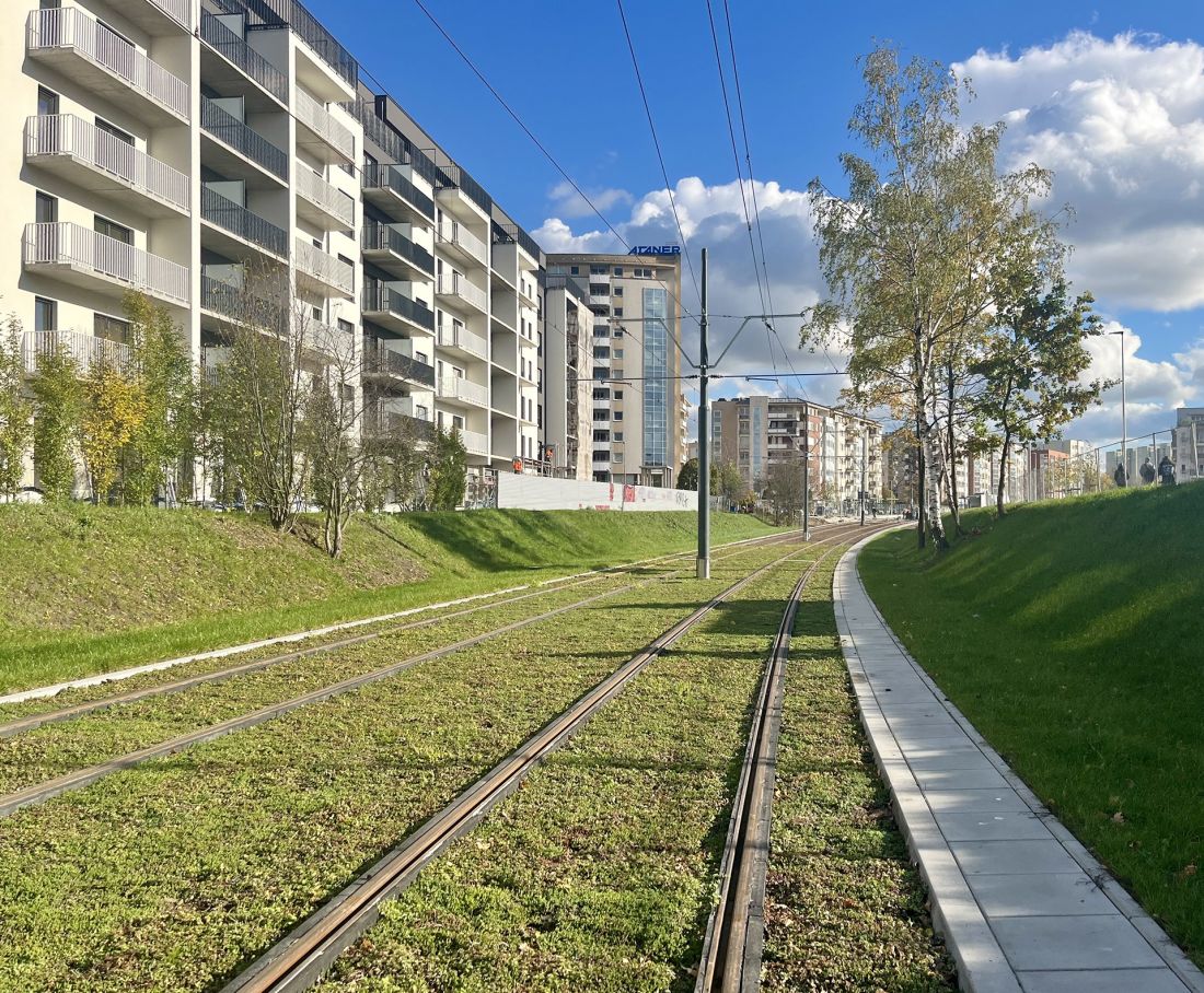 Zielone torowisko w Poznaniu