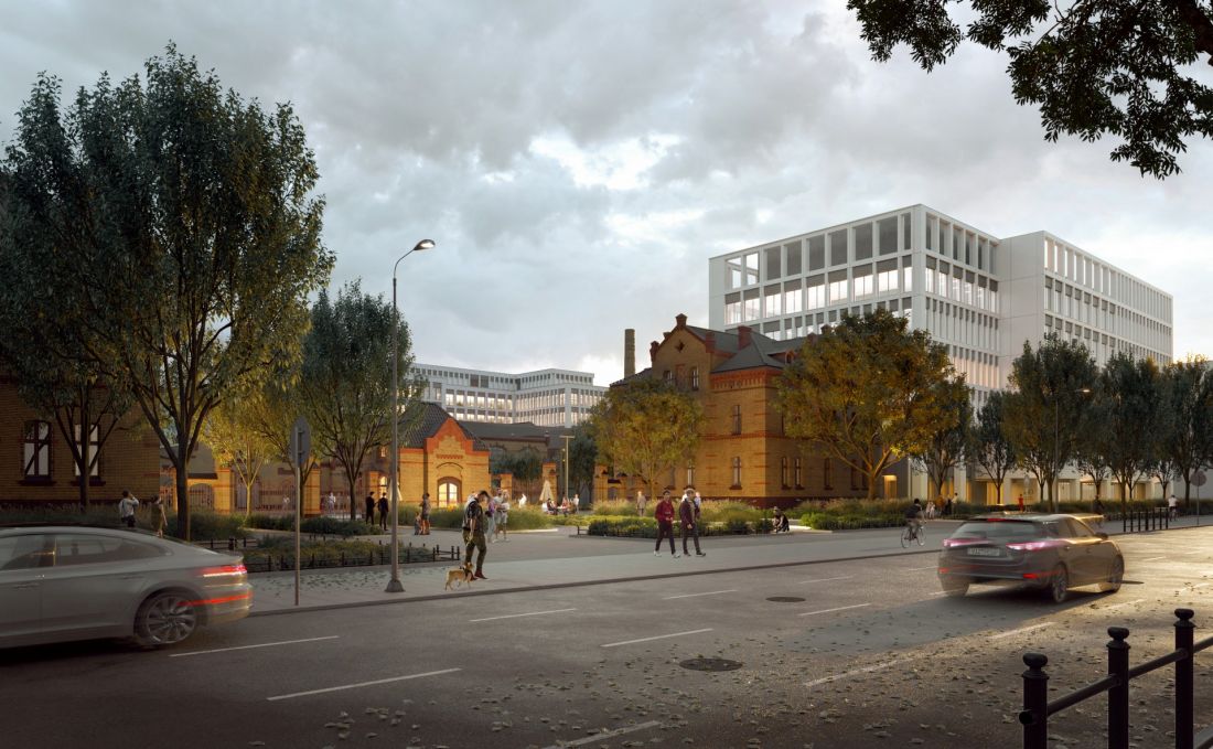 Stara Rzeźnia w Poznaniu wizualizacja projektu z 2022 roku, proj. JSK Architekci Pszczulny & Rutz
