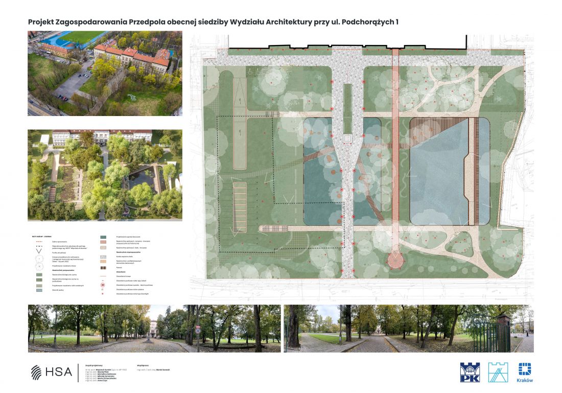 Plansza projektowa wraz zagospodarowaniem terenu