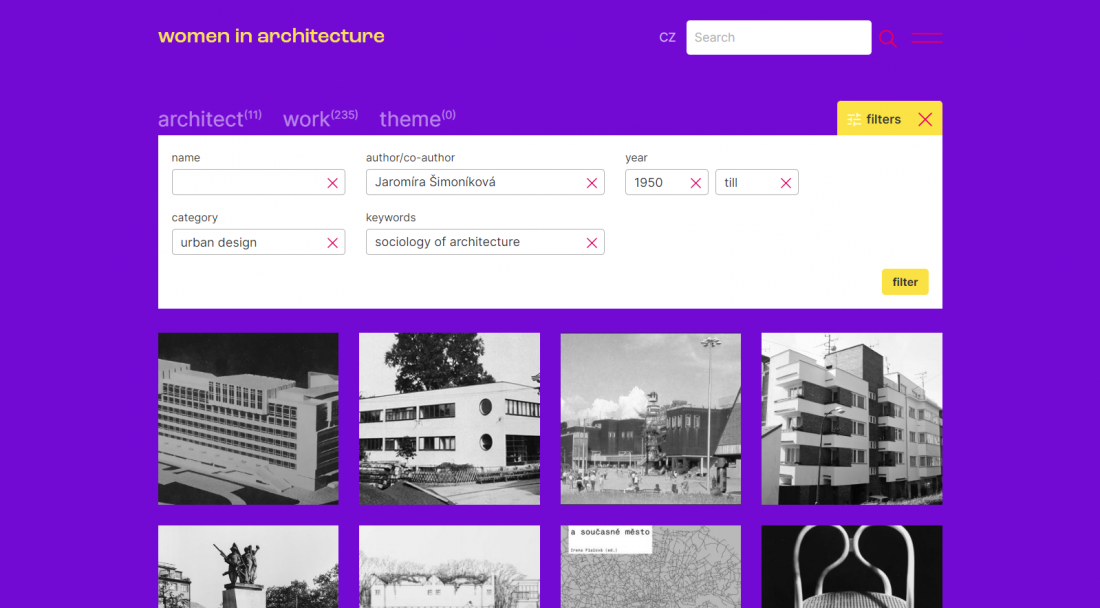 Baza projektów czeskich architektek