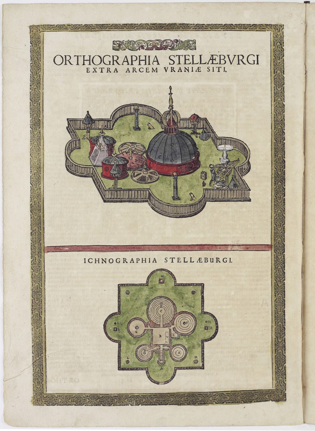  obserwatorium Stjärneborg w publikacji Tycho Brahe „Astronomiæ instauratæ mechanica”, 1598