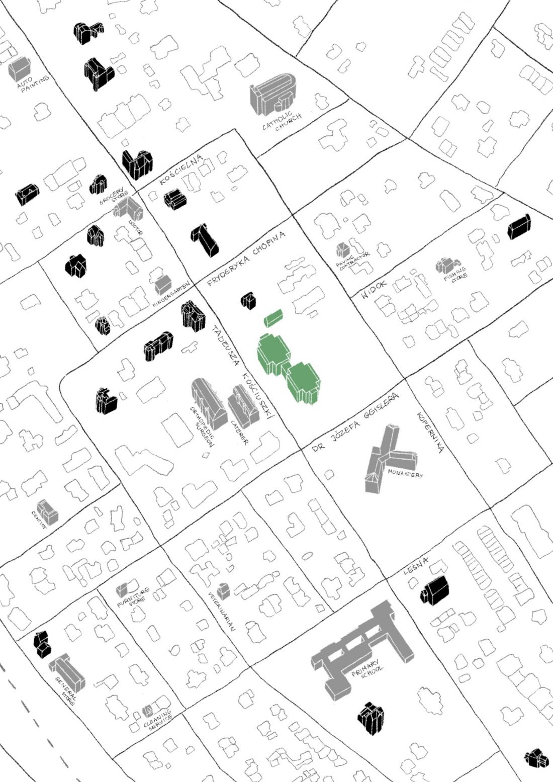 Projekt Re-Sanatorium, mapa
