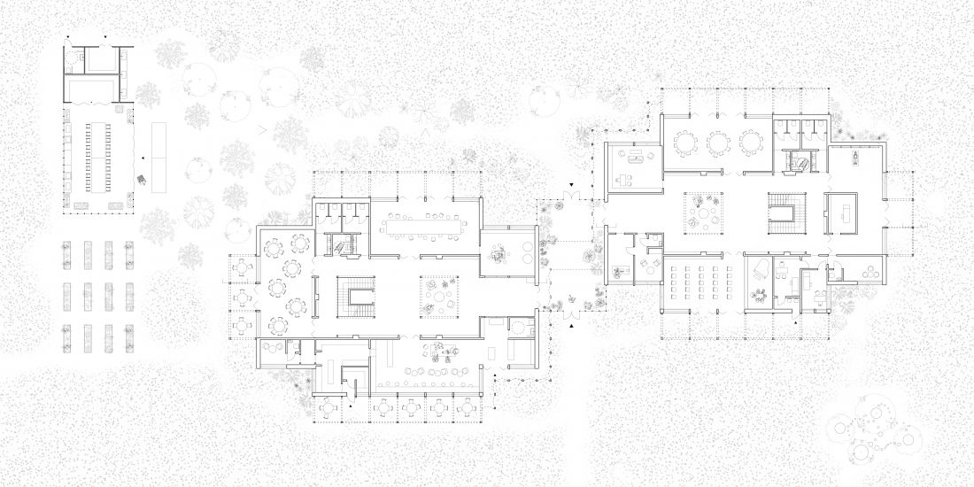 Projekt Re-Sanatorium, rzut parteru 