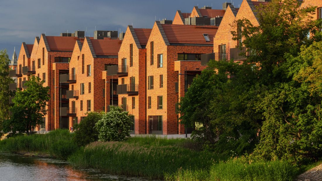 Pierwszy etap Riverview od strony Motławy