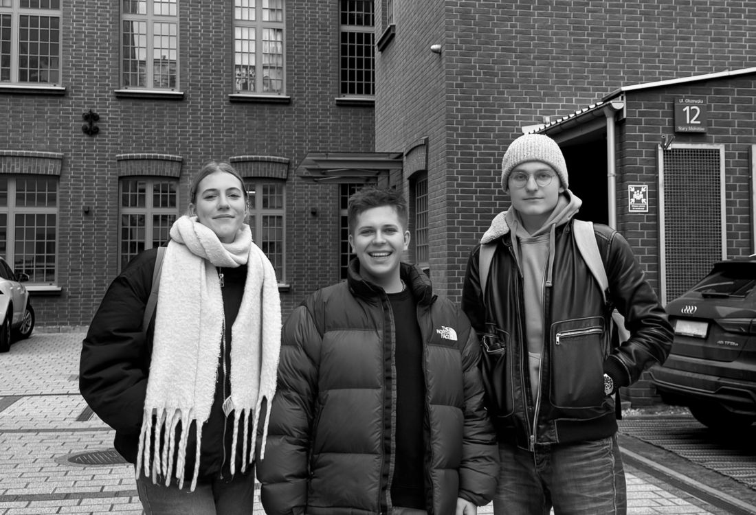 Zespół, od lewej: Julia Kubicka, Dominik Bartnik, Bartłomiej Warmiak