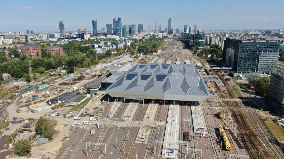 przebudowa stacji Warszawa Zachodnia, po lewej możliwy obszar budowy Bramy Wolskiej