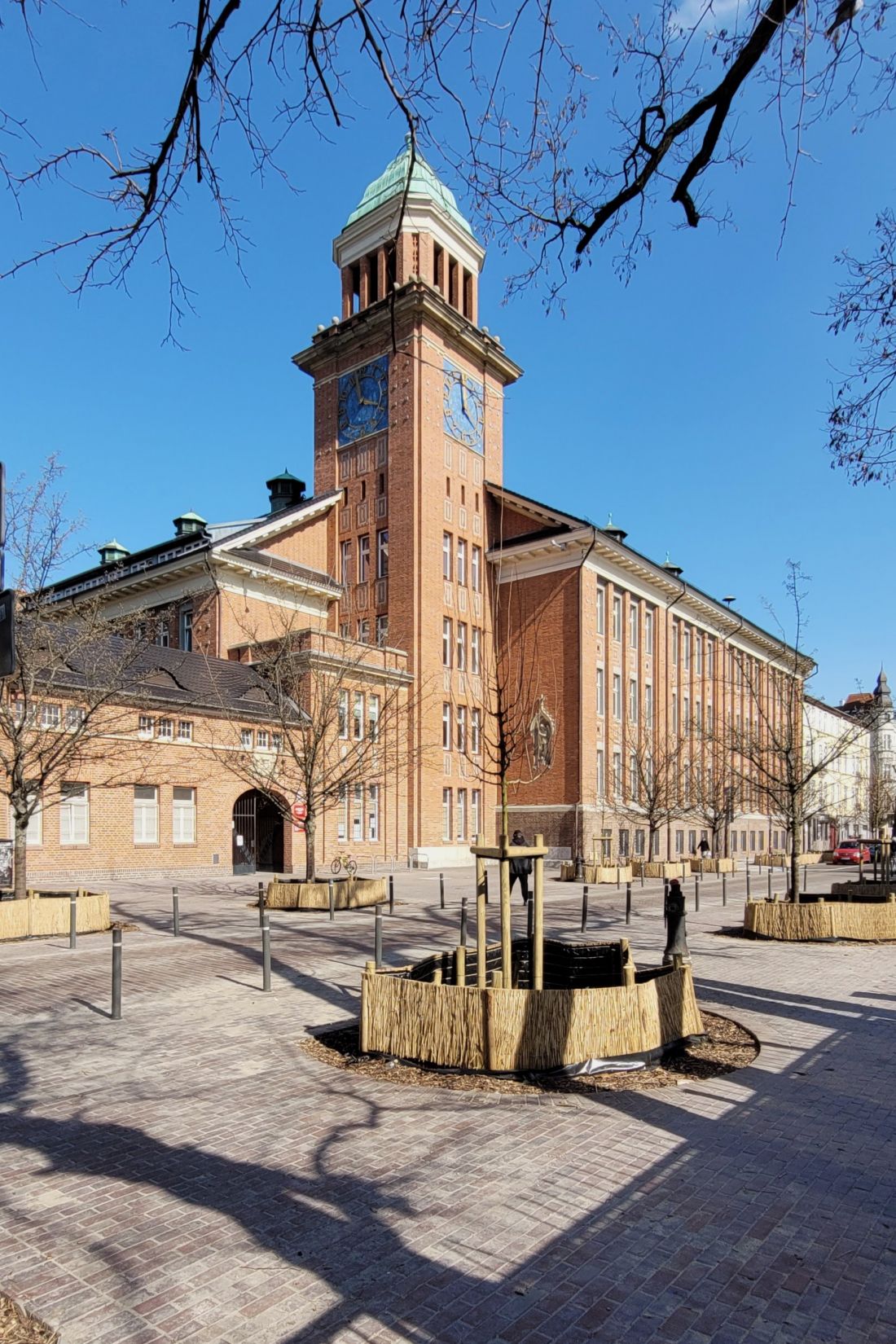 ulica Słowackiego przed SP 36 w Poznaniu