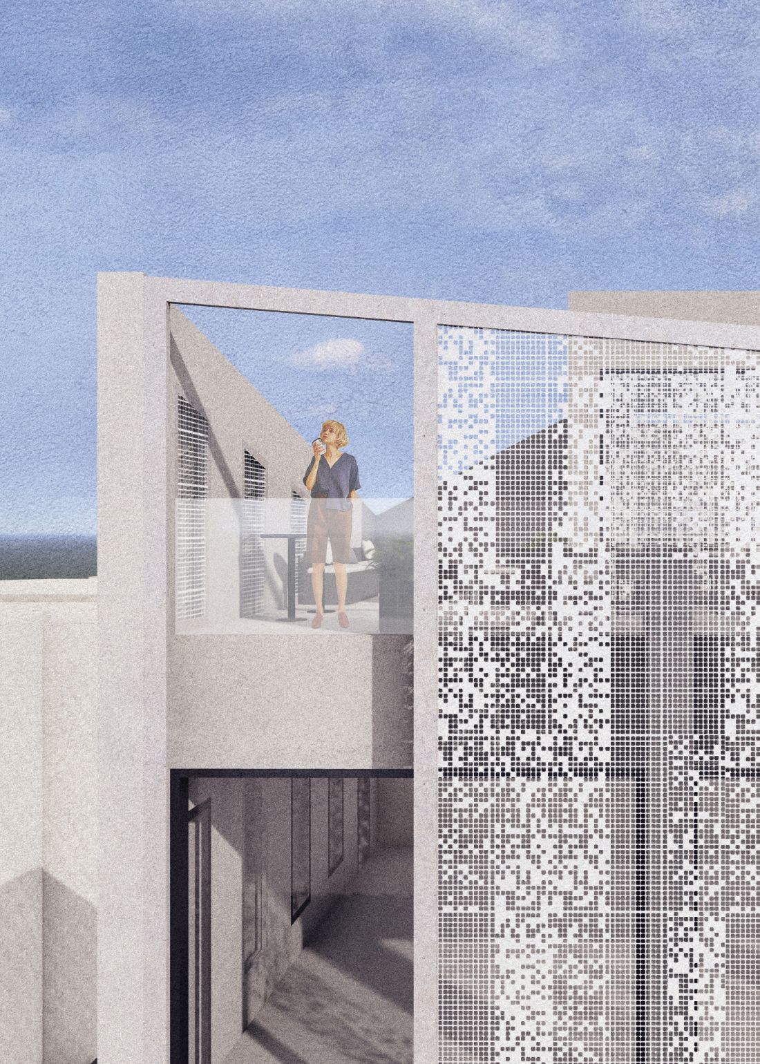 głównym założeniem projektowym było uzupełnienie tkanki urbanistycznej atrakcyjną architekturą