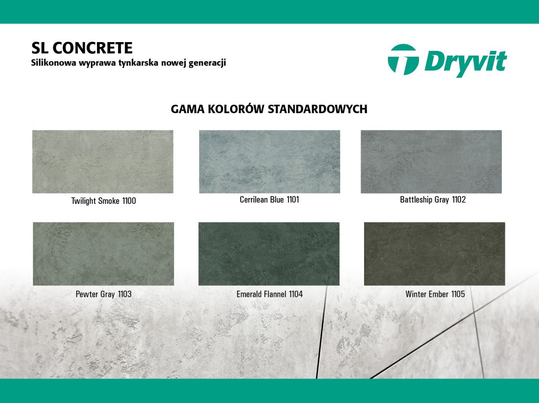 Kolorystyka tynku SL Concrete