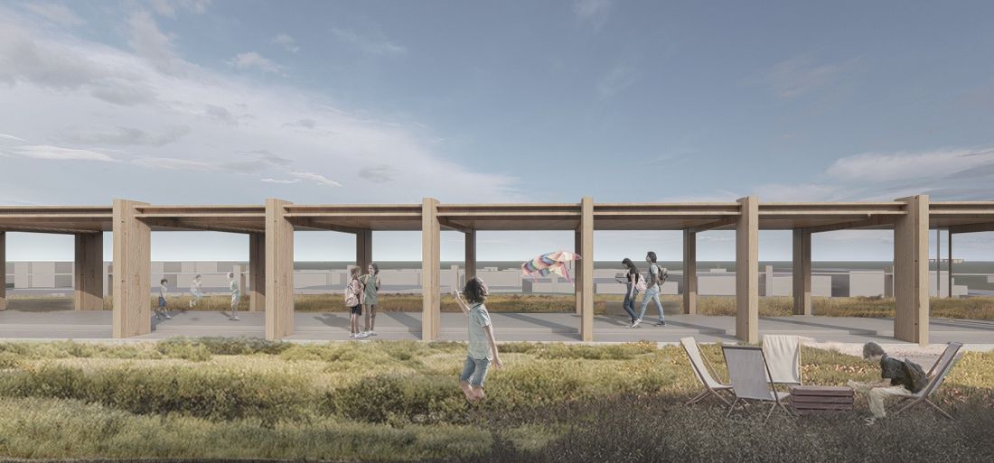 pergola na dachu