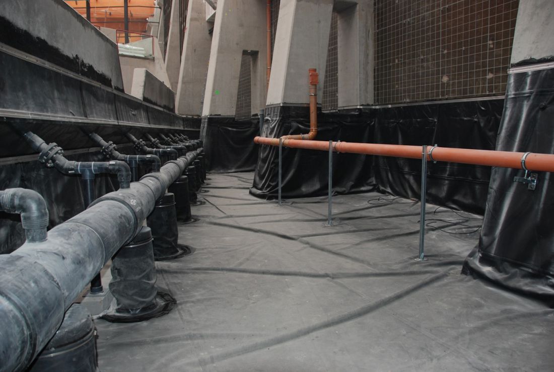 Uszczelnienie donicy i instalacji Afrykarium – Wrocław (technologia: SealEco EPDM)