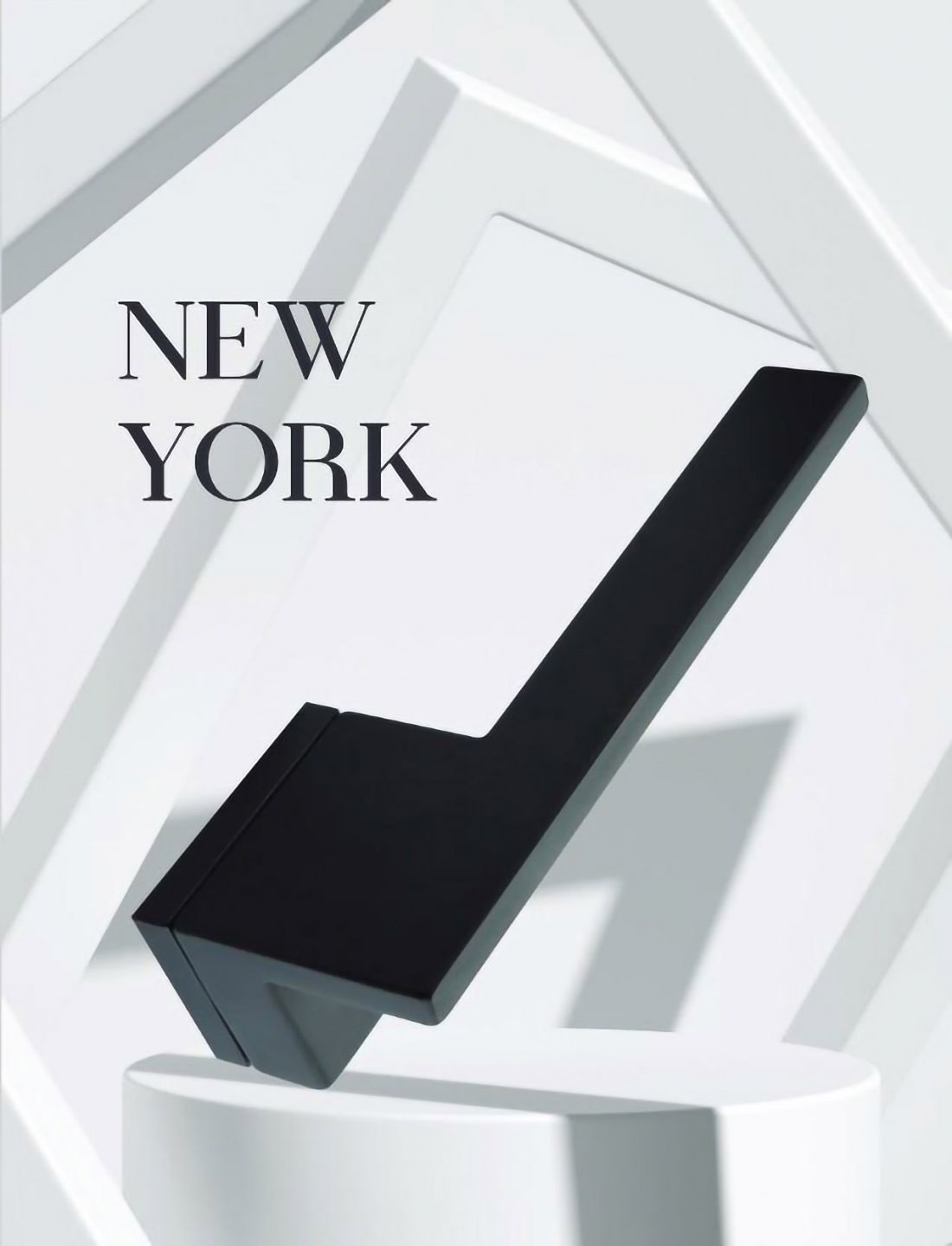 Nowoczesna klamka model New York 1215 w kolorze czarnym włoskiej firmy FIMET