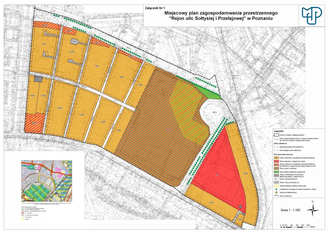 miejscowy plan zagospodarowania przestrzennego m.in. dla terenu KS Posnania