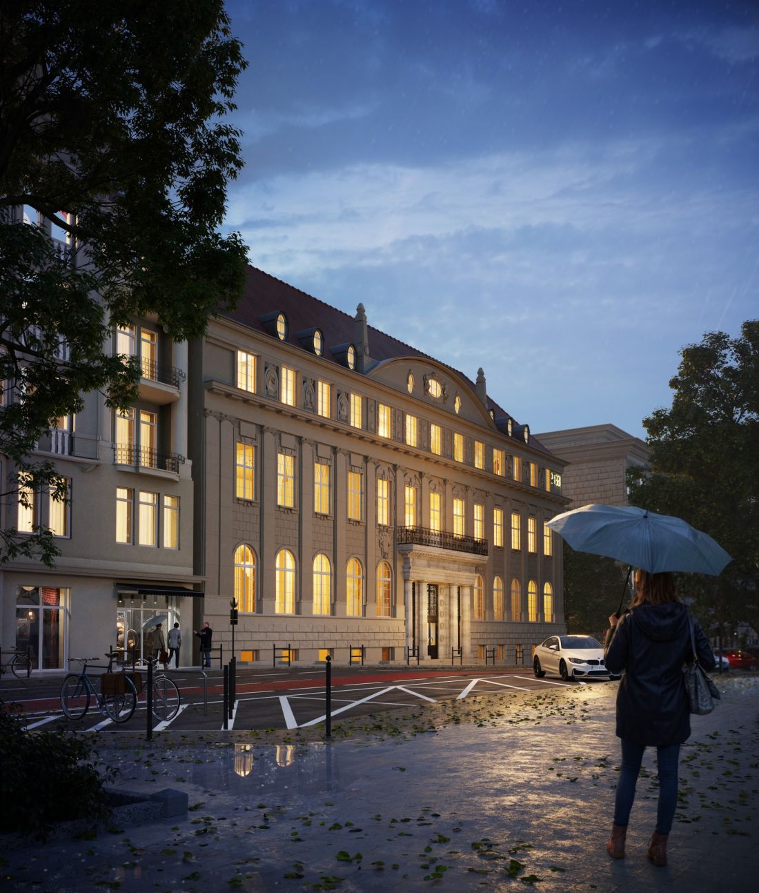 „Skarbiec” - wizualizacja banku po adaptacji na apartamentowiec