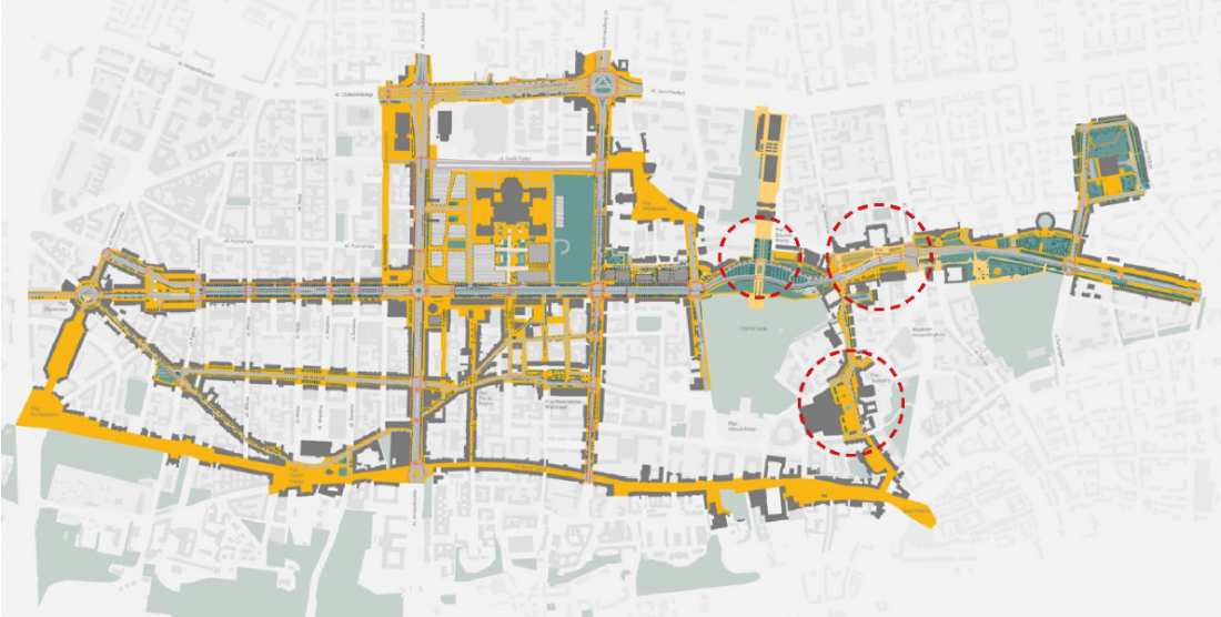 projekt „Nowe Centrum Warszawy” zakłada również przebudowe trzech placów, w tym przestrzeni, której projekt został zaprezentowany