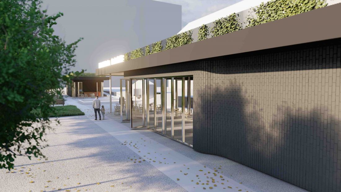 jeden z projektowanych pawilonów