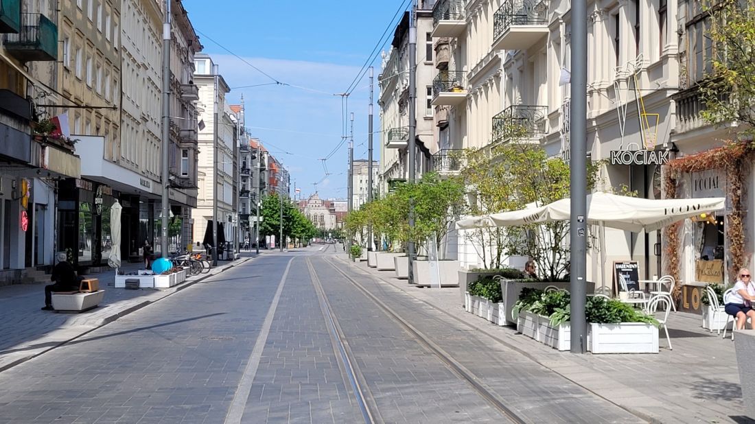 śródmieście Poznania po remontach w ramach Projektu Centrum