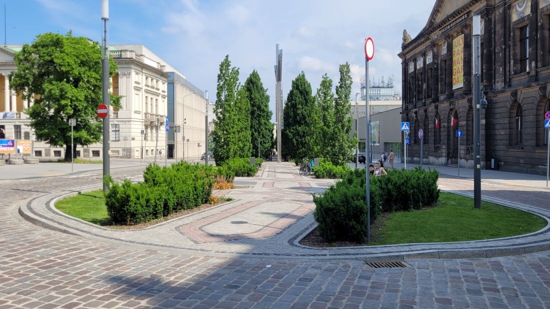 śródmieście Poznania po remontach w ramach Projektu Centrum