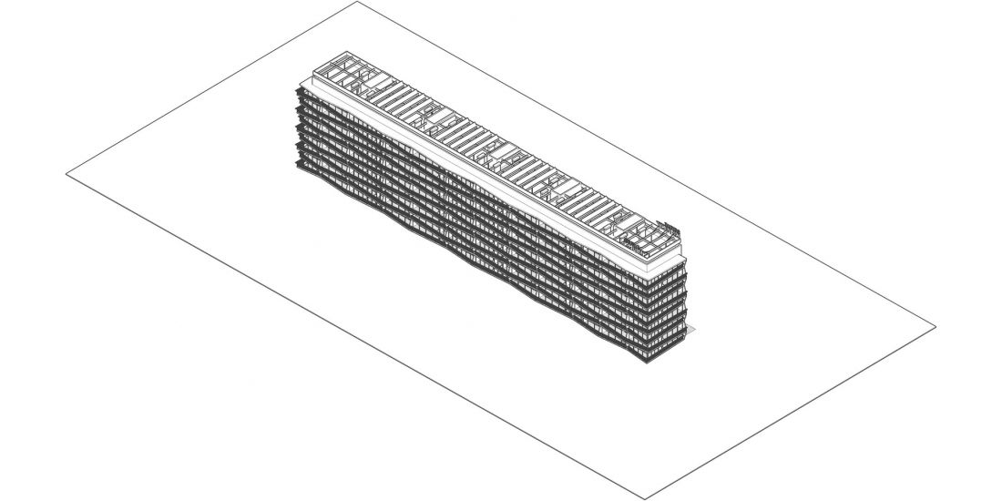 aksonometria - blok po rewitalizacji