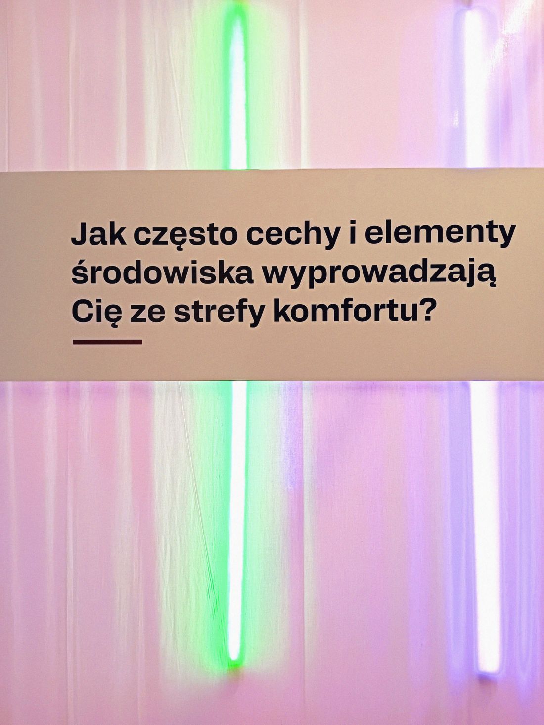 Jak często cechy i elementy środowiska wyprowadzają Cię ze strefy komfortu?