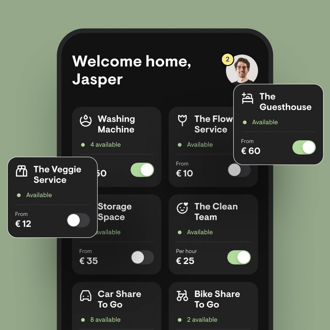 Wizualizacja interfejsu aplikacji WoodsApp