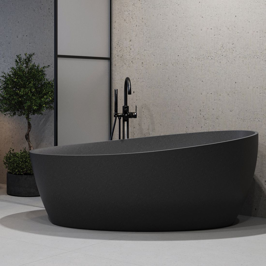Luxum, wanna na wymiar z betonu architektonicznego BATHCREATE Luxum™