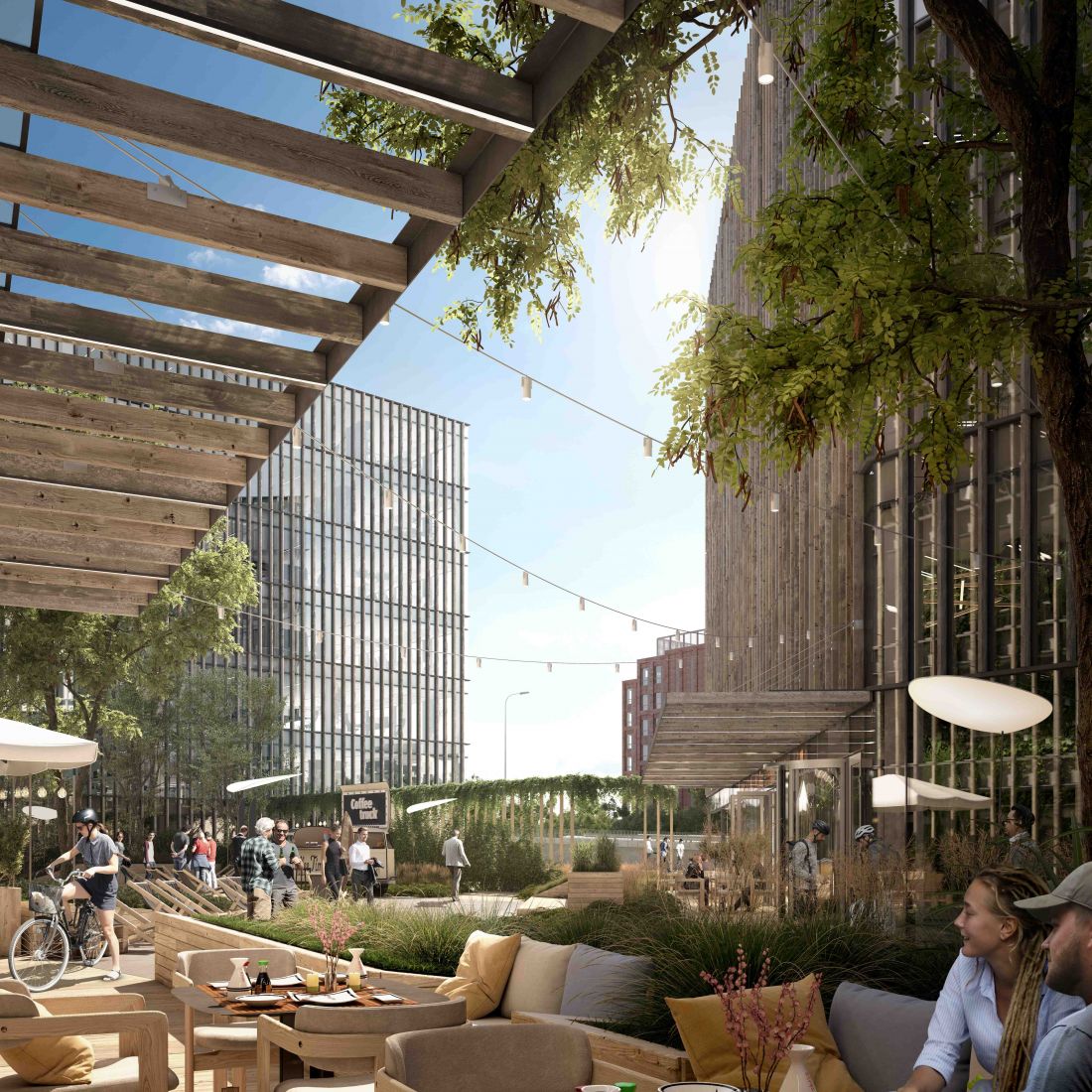 Aleje Jerozolimskie 195 - nowy kompleks biurowo-usługowy od 77 STUDIO architektury