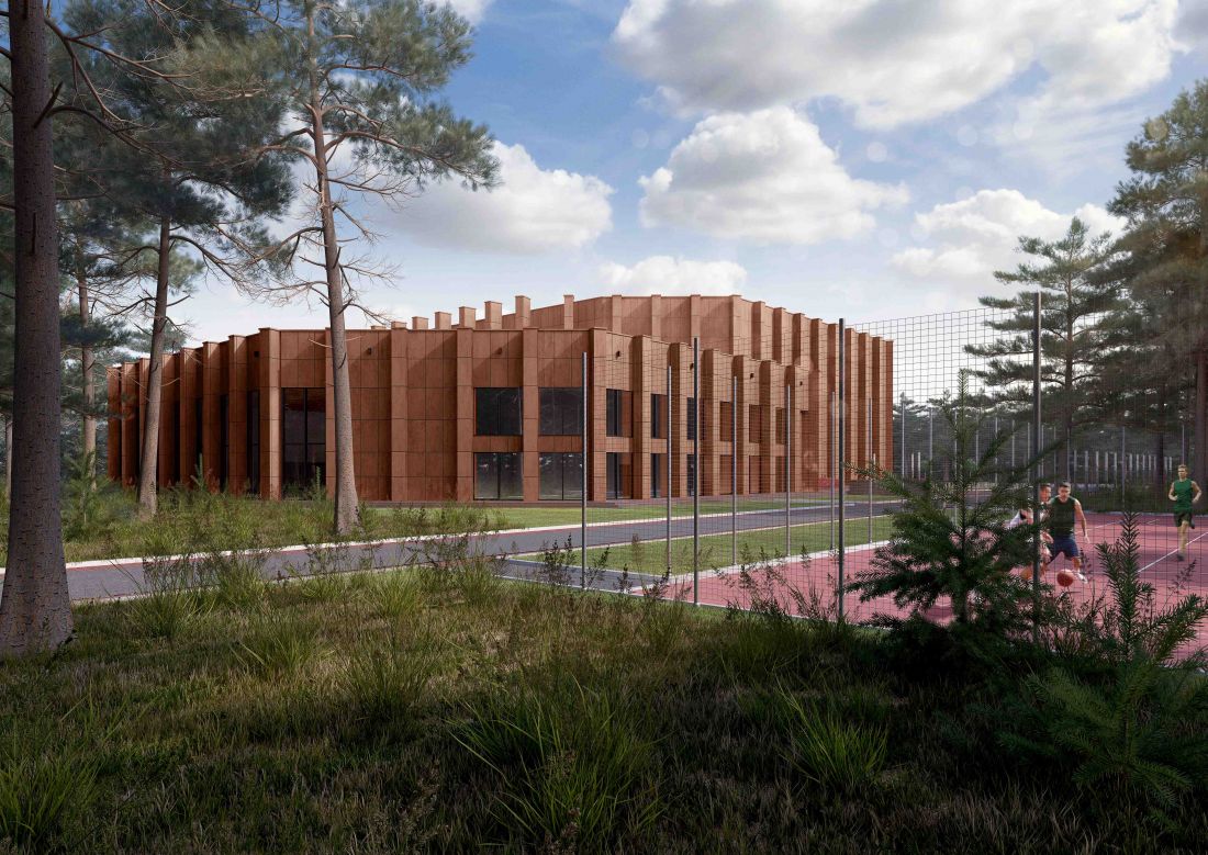 Centrum sportowe do użytku wojsk polskich i amerykańskich
