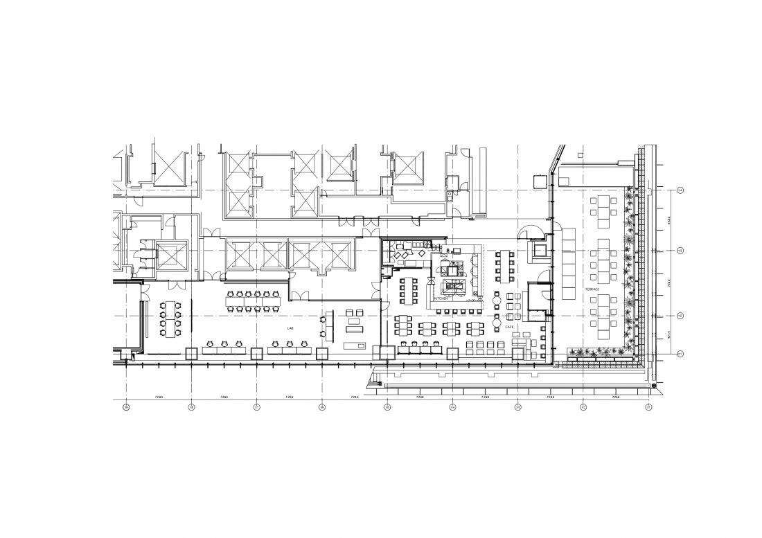 Rysunek techniczny TOKYO NODE cafe