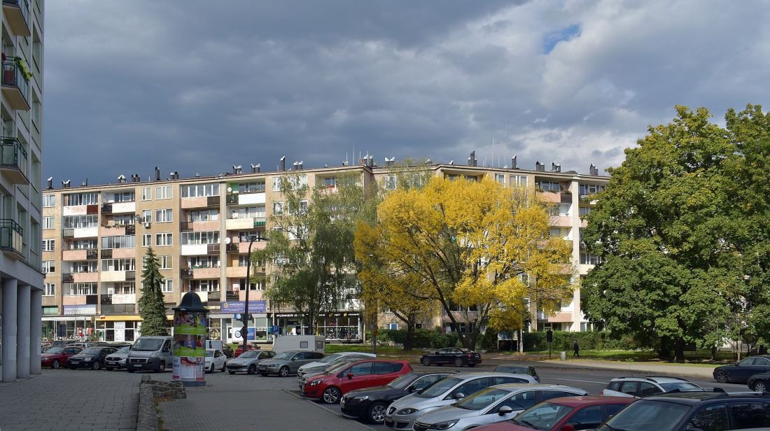 Blok Szwedzki, 1957 proj. Marta i Janusz Ingardenowie, os. Szklane Domy 1