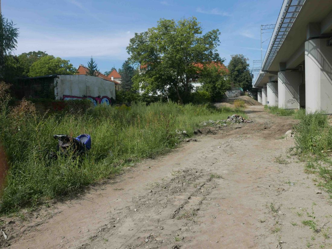 Pierwsze prace nad Parkiem Kolejowym przy ulicy Blich