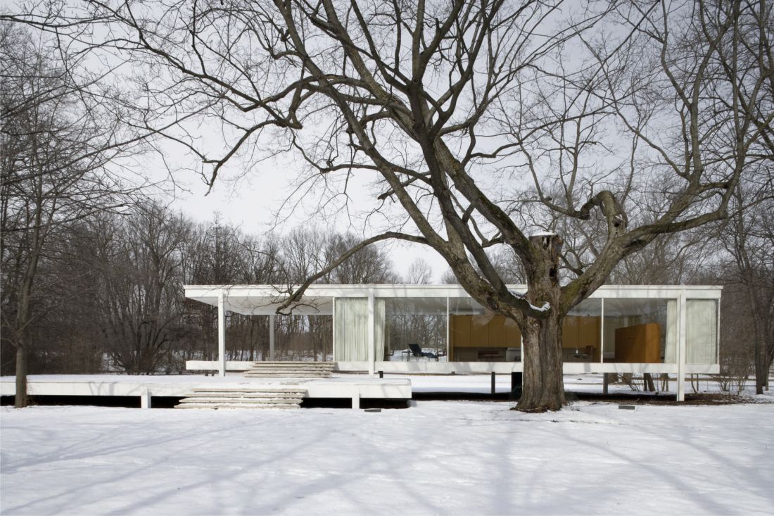 Farnsworth House w Plano projektu Miesa van der Rohe