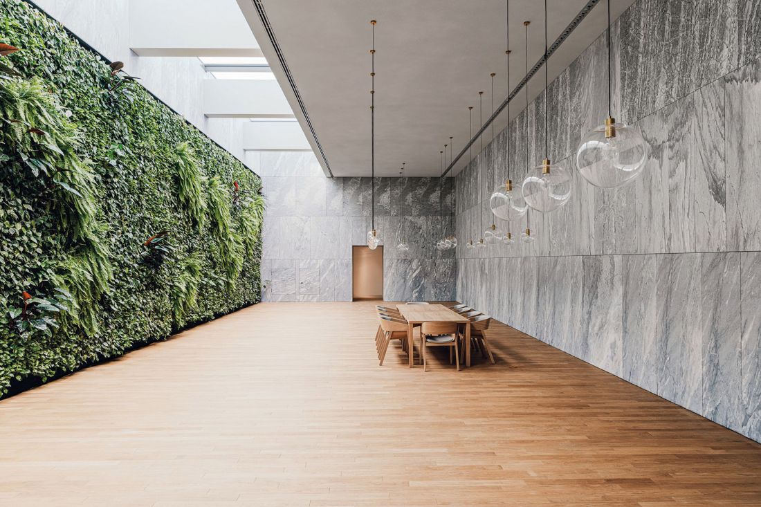 Sala bankietowa — sufit akustyczny Rockfon Mono Acoustic