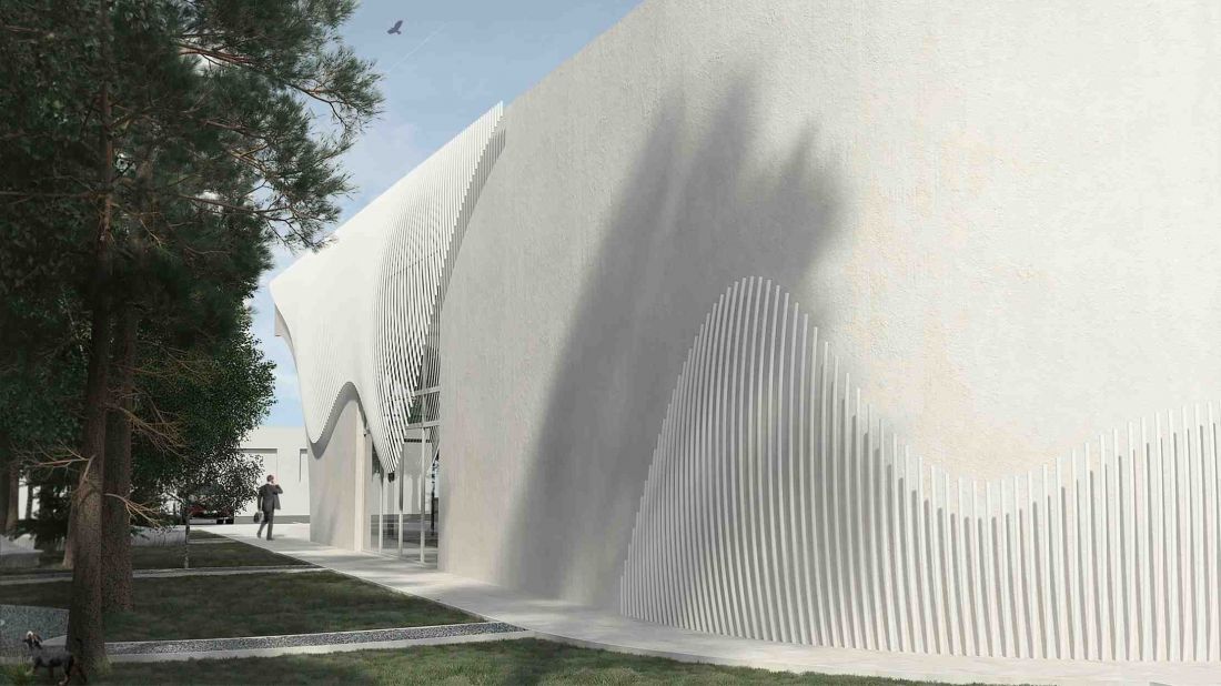 Projekt nowej biblioteki publicznej w Bełżycach