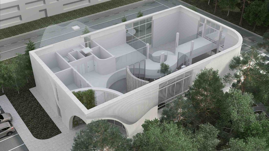 Projekt nowej biblioteki publicznej w Bełżycach