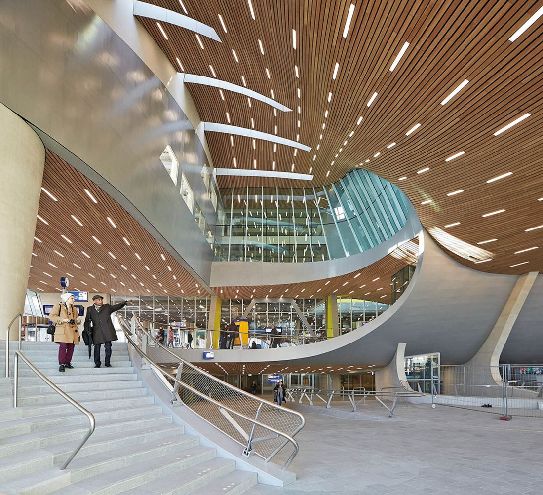 wnętrza centralnego dworca kolejowego (1999-2015), Arnhem, Holandia