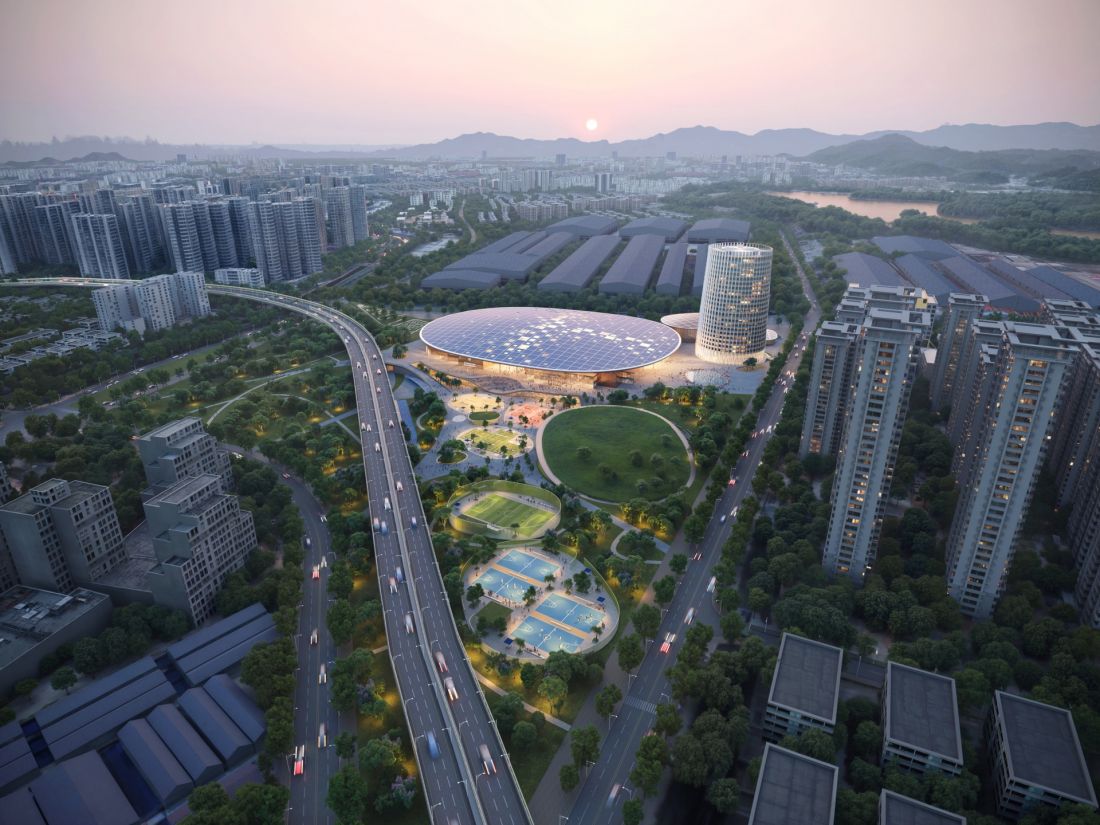 The Sweet Spot - MVRDV wraz z Huayi Design wygrał konkurs na projekt Centrum Szkoleniowe Badmintona w Shenzhen 