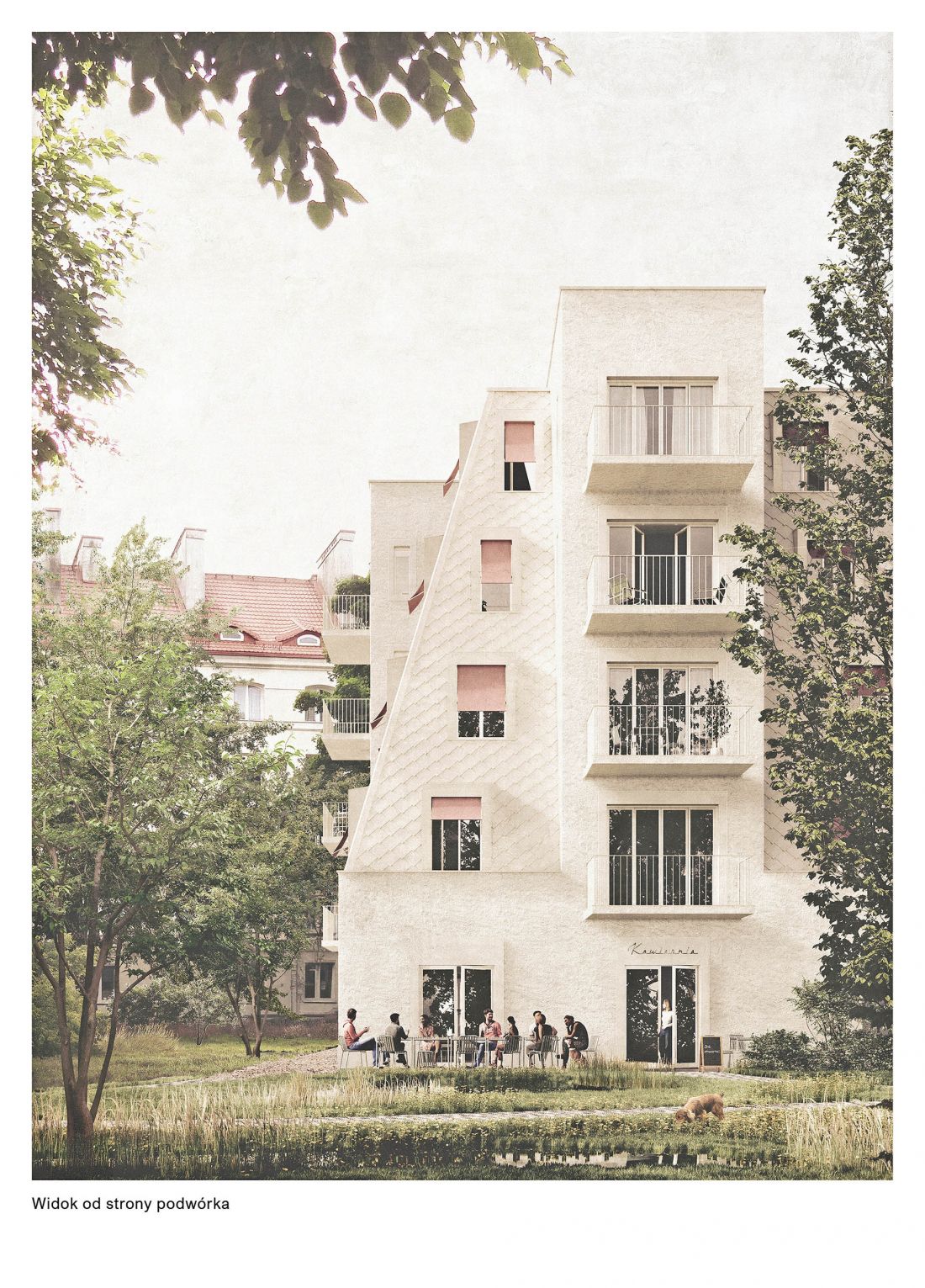 widok od strony podwórka